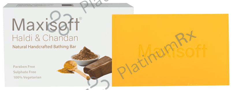 Maxisoft Haldi & Chandan Bathing Bar (100gm Each) 6 units