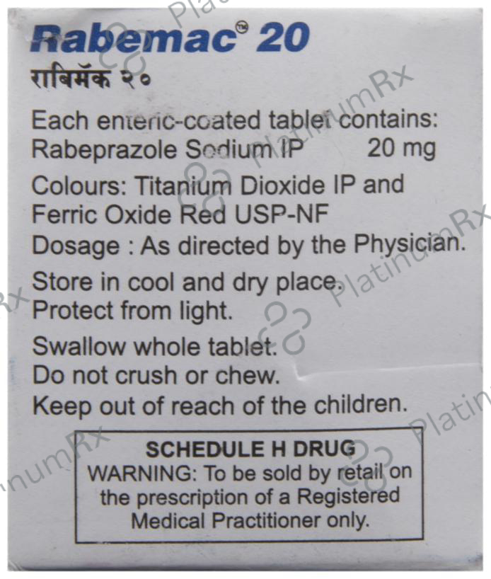 Rabemac 20mg Tablet 10s