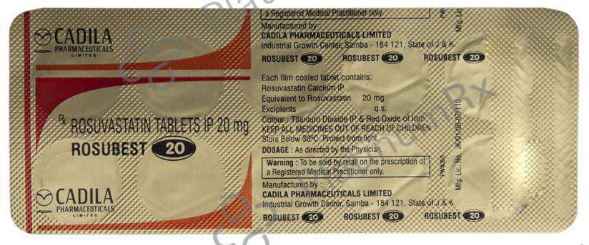 Rosubest 20mg Tablet 10s