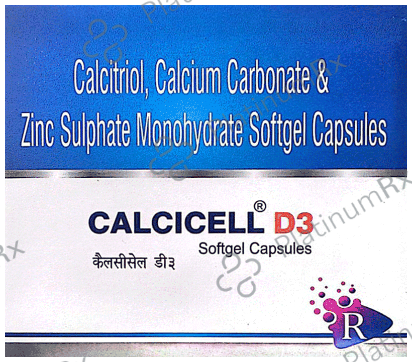 Calcicell D3 Softgel Capsule
