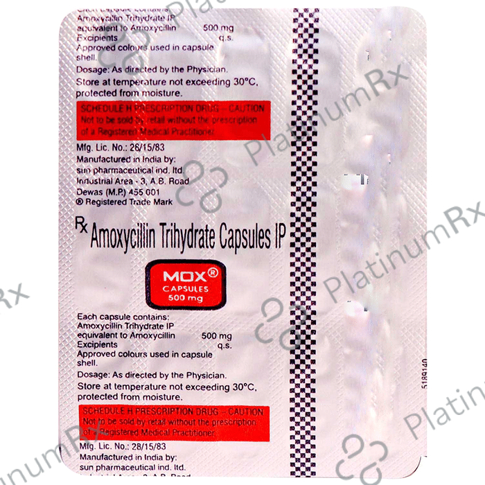 Mox 500mg Capsule 15s