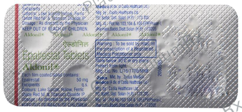Aldonil 50mg Tablet 10s