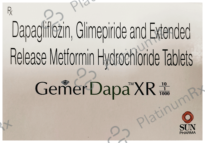 Gemer Dapa XR 10/1/1000 Tablet 7s