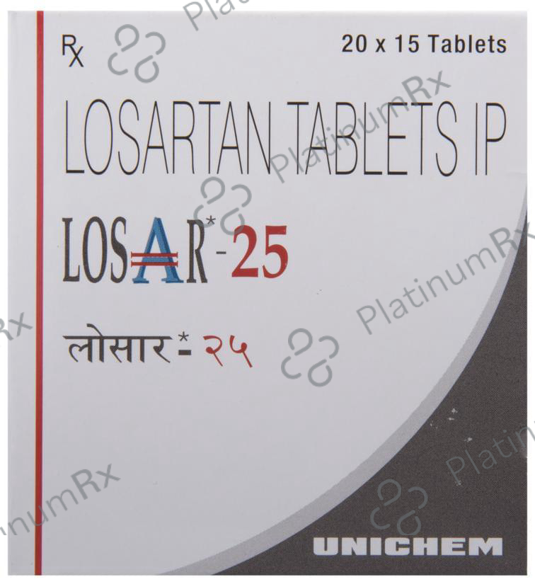 Losar 25mg Tablet 15s