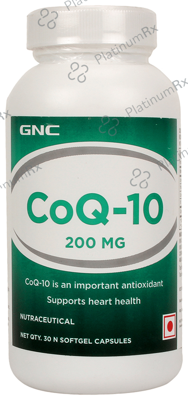 GNC CoQ 10 200mg Softgel Capsule