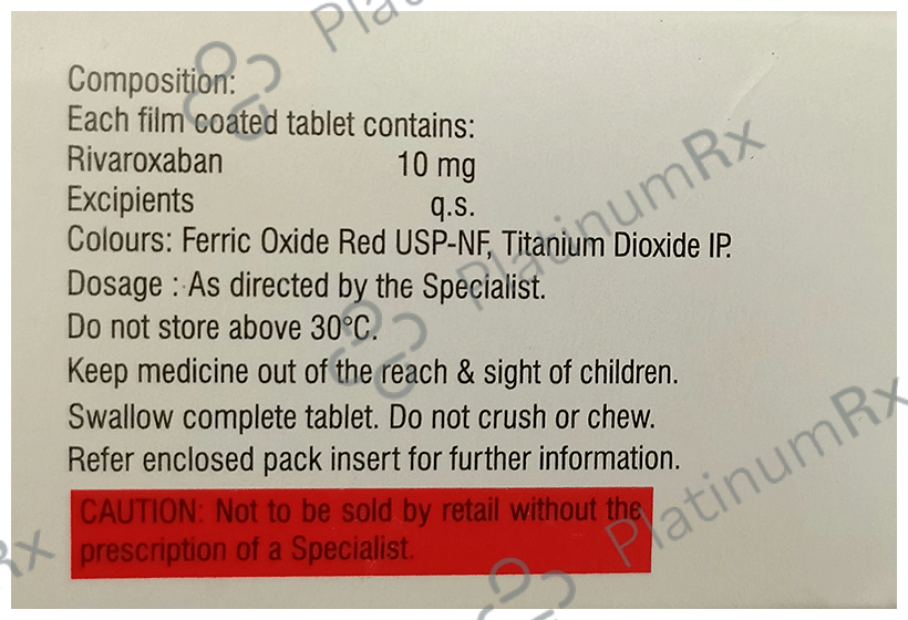 Rivaflo 10mg Tablet 10s