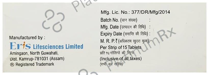 Eritel LN 20mg/40mg Tablet 15 tablets