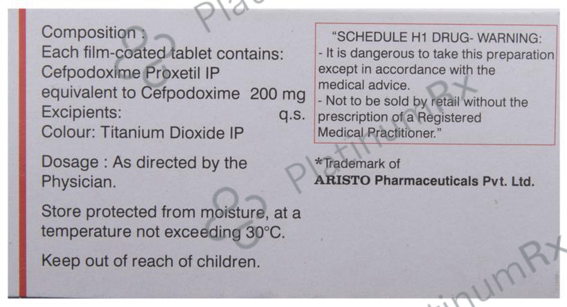 Monocef O 200mg Tablet 10s