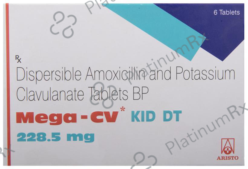 Mega CV Kid 200/28.5mg Tablet DT 6s