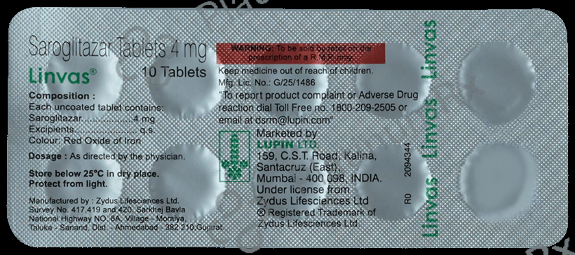 Linvas 4mg Tablet 10s