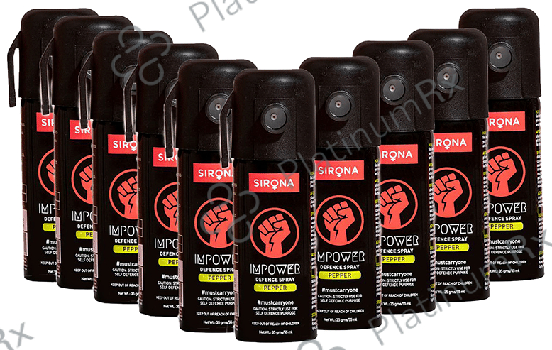 Sirona Impower Defence Pepper Spray (55ml Each) 10 bottles