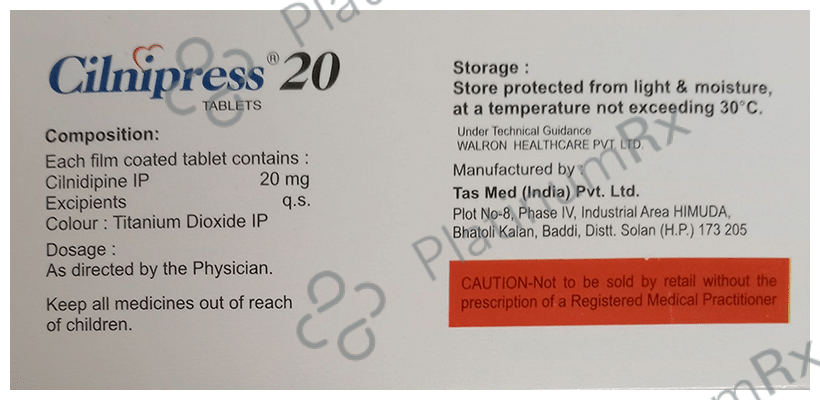 Cilnipress 20 Tablet