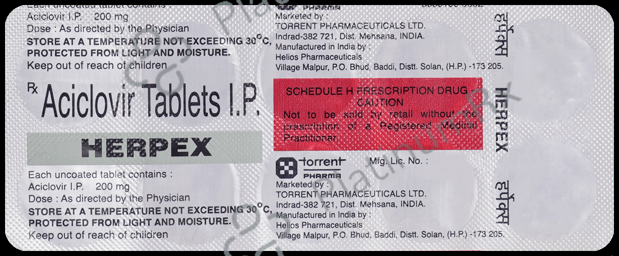 Herpex 200mg Tablet