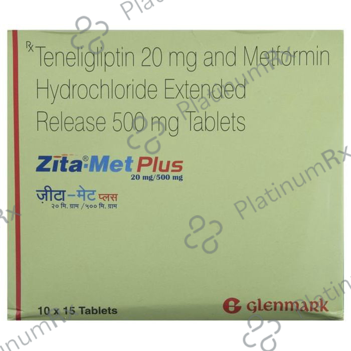 Zita Met Plus 500/20mg Tablet ER 15s