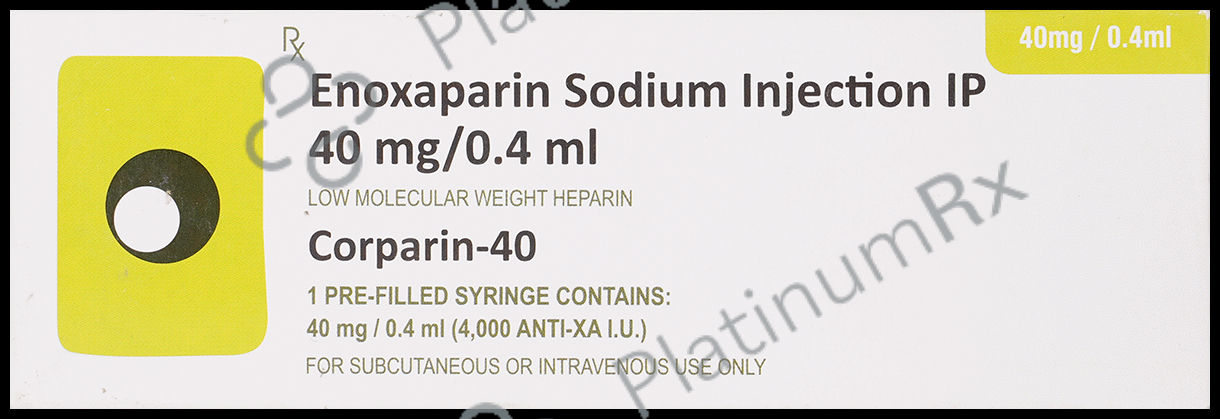 Corparin 40mg Prefilled Syringe