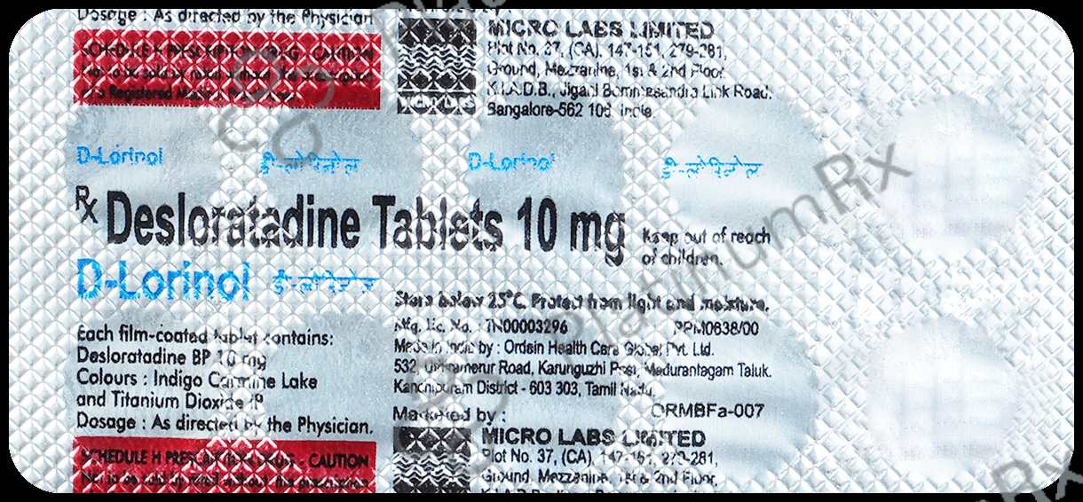 D-Lorinol Tablet 10 Tablet