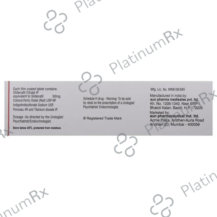 Caverta 50mg Tablet 4s