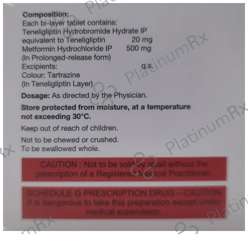 Megagliptin MF 500/20mg Tablet PR 10s
