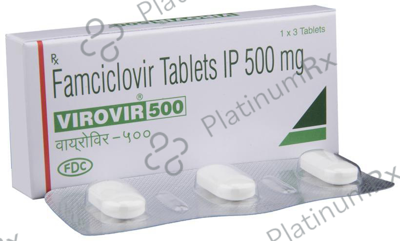 Virovir 500mg Tablet 3s