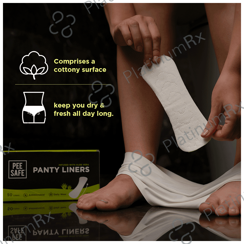 Pee Safe Aloe Vera Panty Liners 50 pads