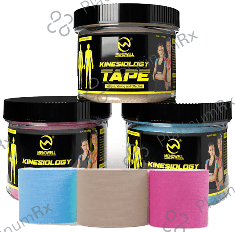 Mendwell Kinesiology Tape Pink, Biege & Blue