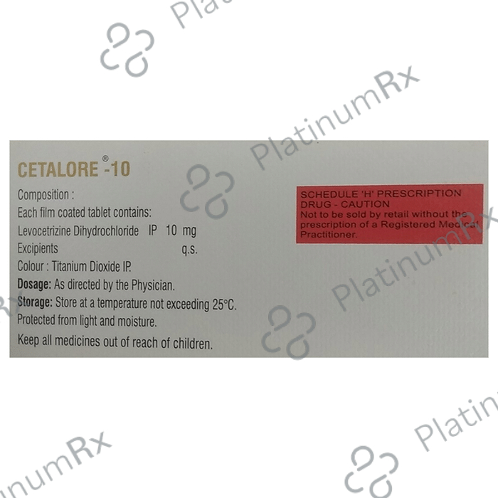 Cetalore 10mg Tablet 10s