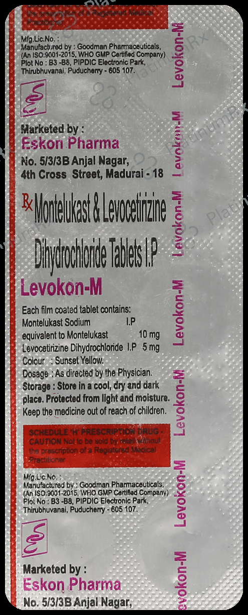 Levokon M 5/10mg Tablet 10s