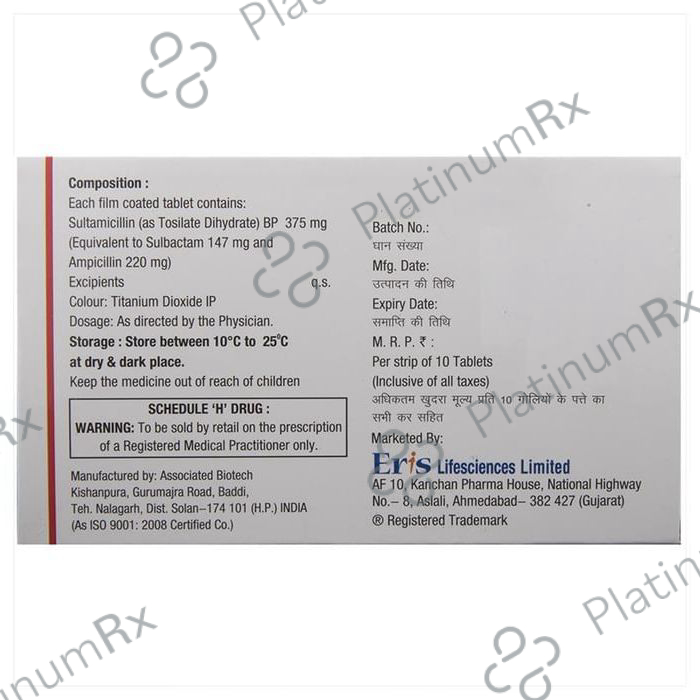Recontrex 375mg Tablet 10s