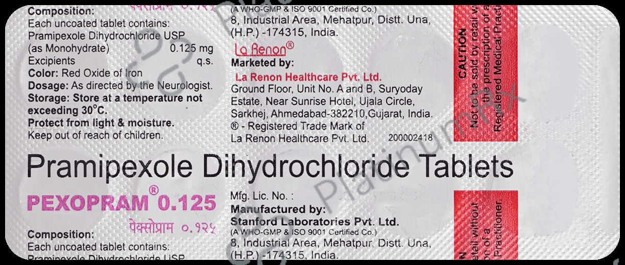 Pexopram 0.125mg Tablet