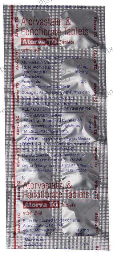 Atorva TG 10/160mg Tablet 10s