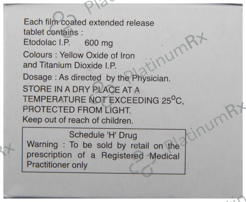 Toldin ER 600mg Tablet 10s