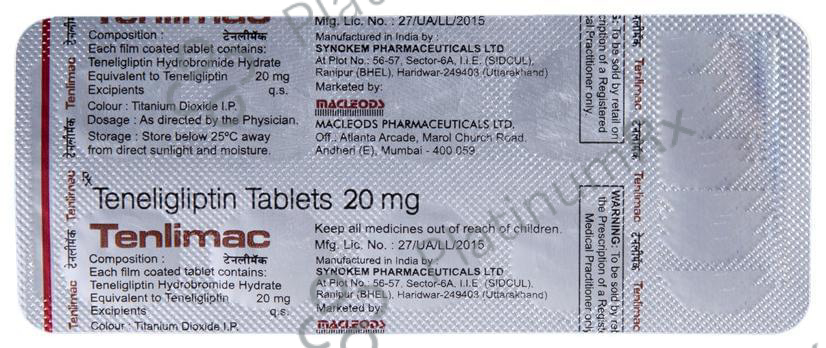 Tenlimac 20mg Tablet 10s