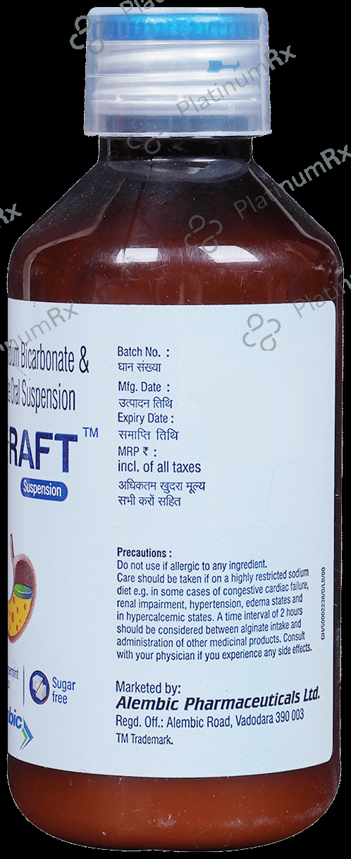 Ulge Raft Peppermint Sugar Free Oral Suspension 150ml