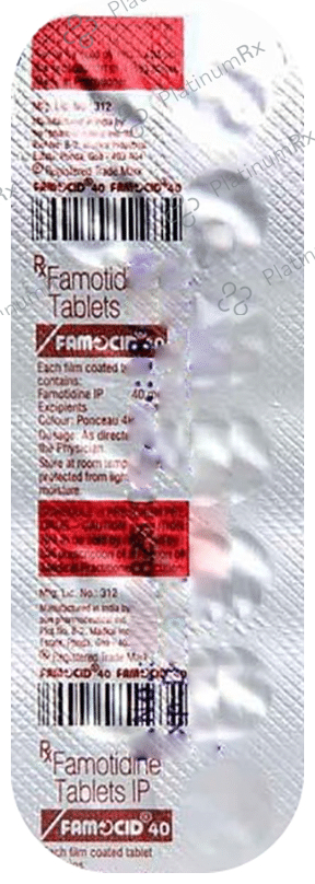 Famocid 40mg Tablet 14s