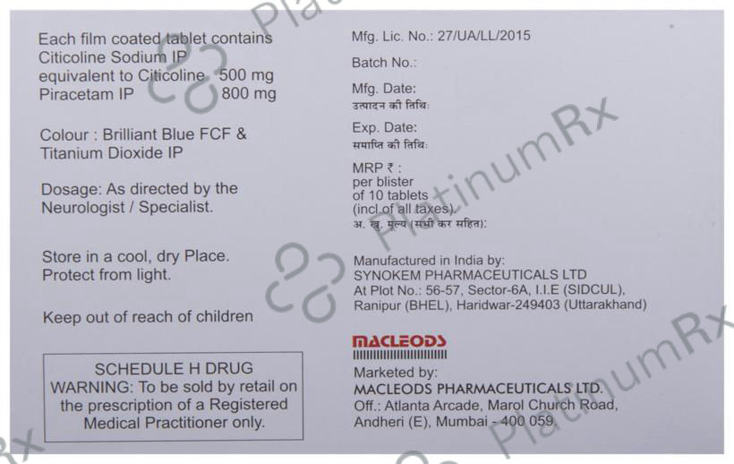Citimac P 500/800mg Tablet 10s