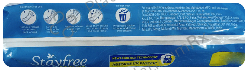 Stayfree Secure Cottony Soft with Wings Pads Regular 12 pads