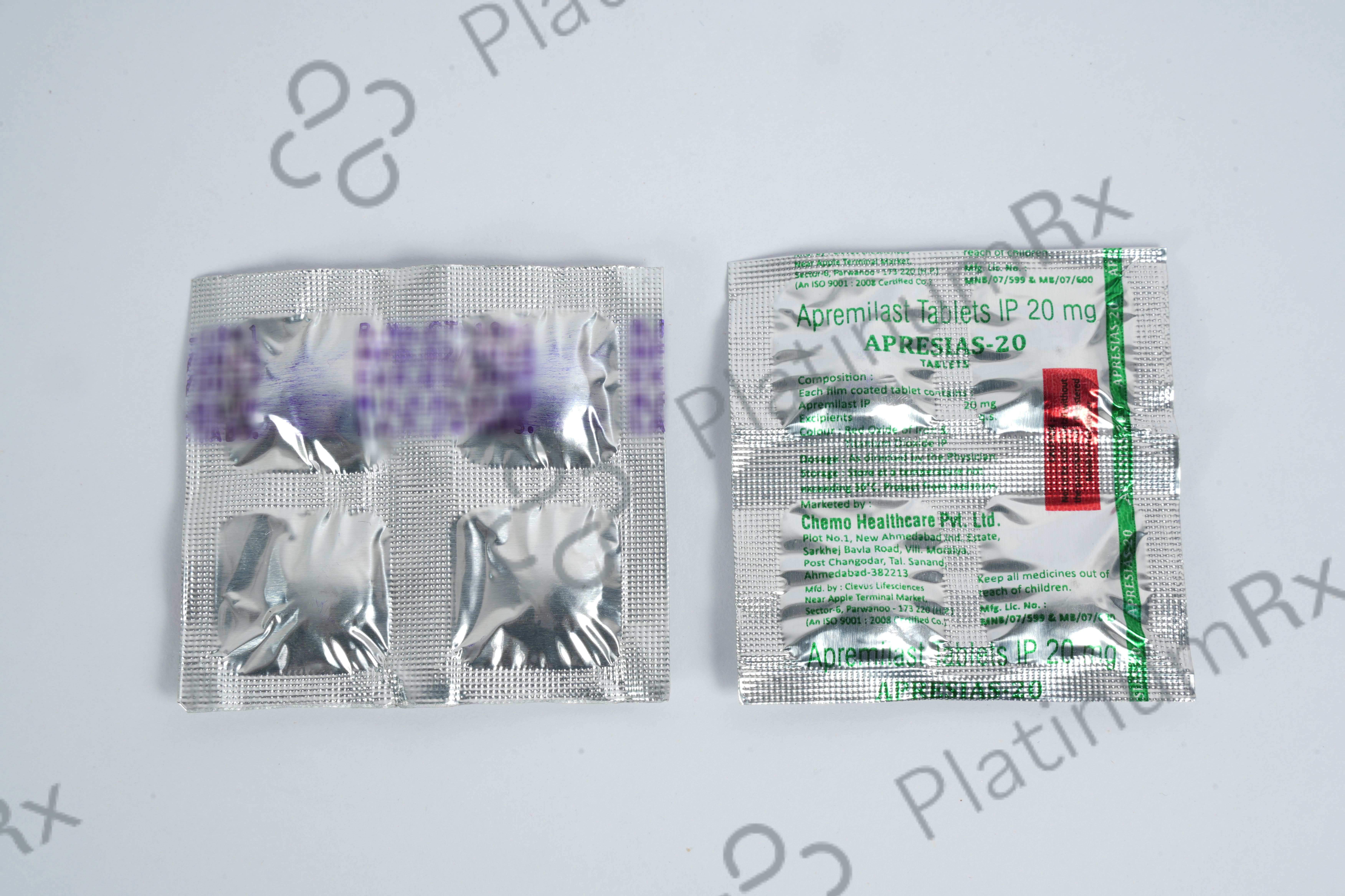 Apresias 20mg Tablet 4s