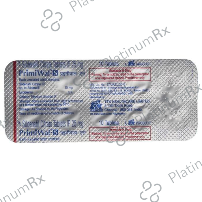 Primiwal S 25mg Tablet 10s
