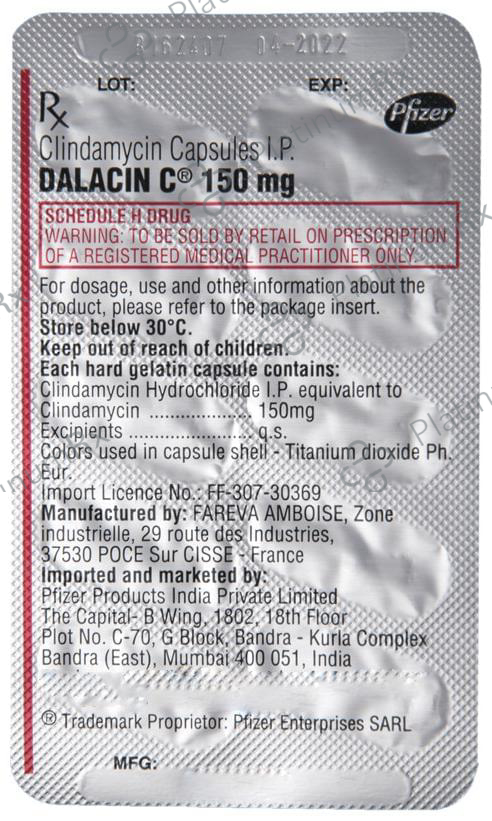 Dalacin C 150mg Capsule 10s