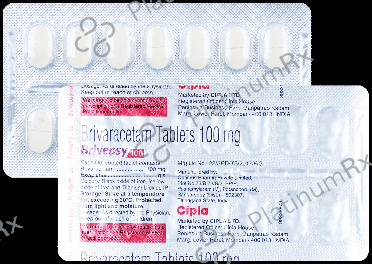 Brivepsy 100mg Tablet 14 Tablet