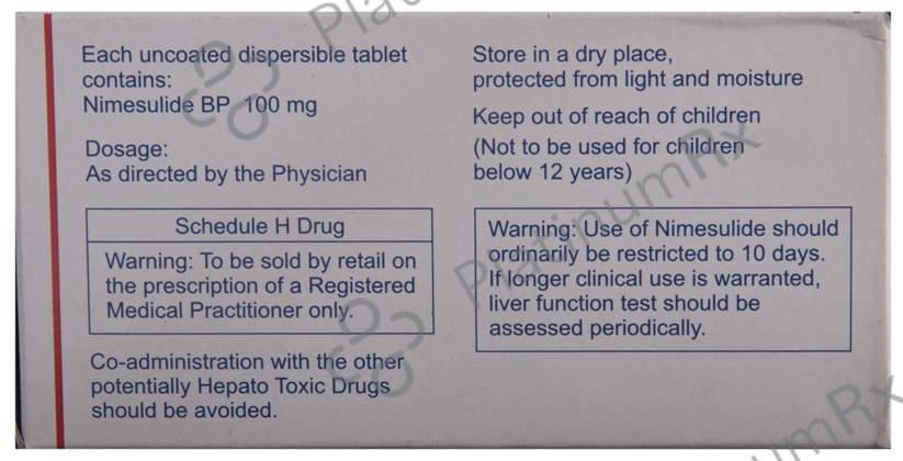 Nimica 100mg DT Tablet 10s