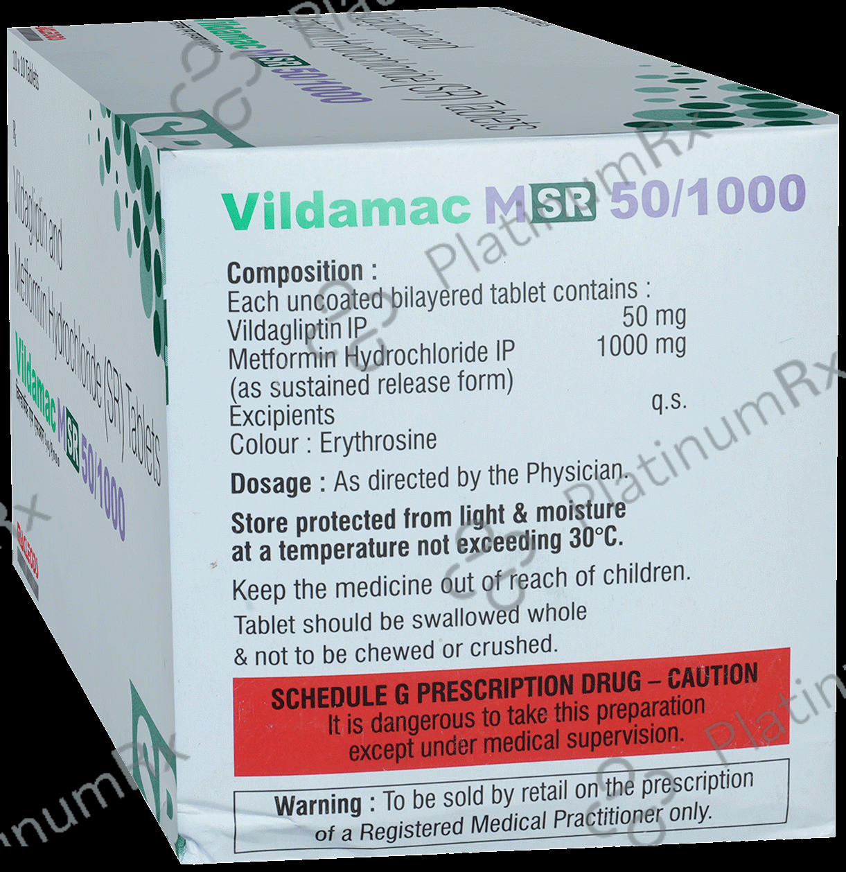 Vildamac M SR 50/1000 Tablet