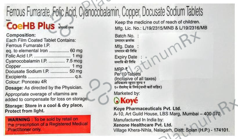 New CoeHB Plus Tablet