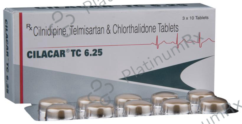 Cilacar TC 6.25/10/40mg Tablet 10s