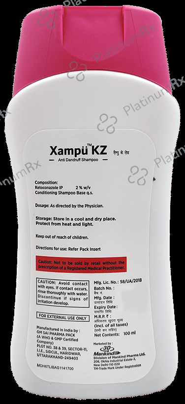 Xampu KZ 2% Anti Dandruff Shampoo 100ml