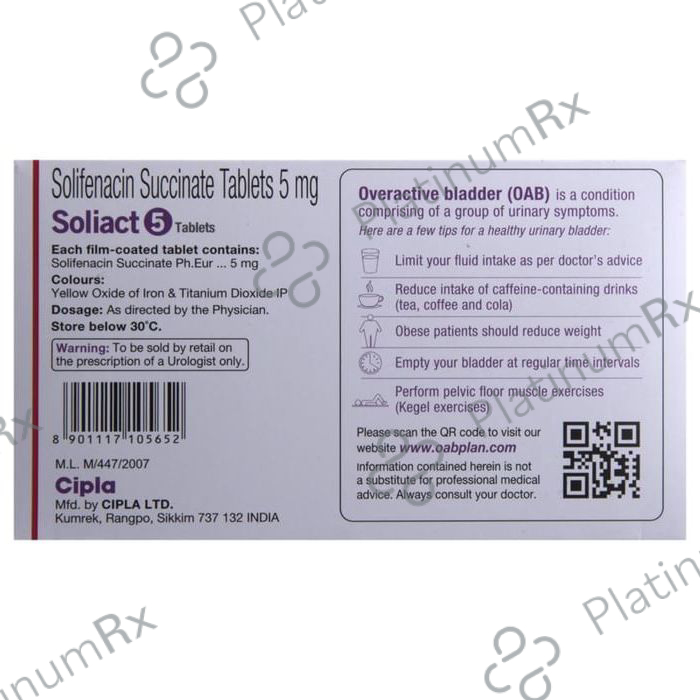 Soliact 5mg Tablet 15s