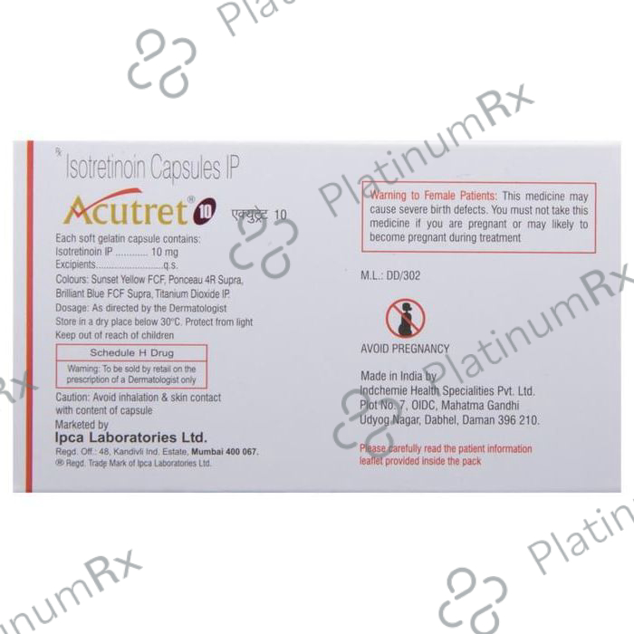 Acutret 10mg Capsule 10s