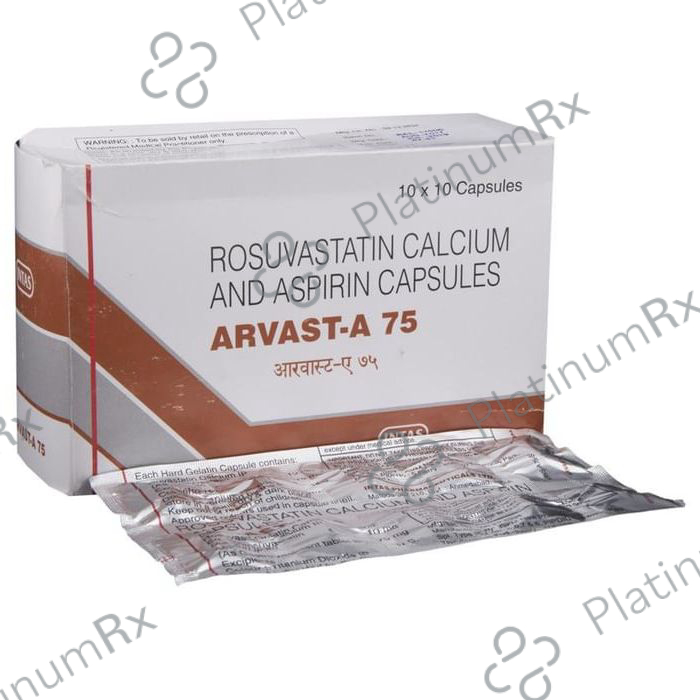Arvast A 75/10mg Capsule 10s