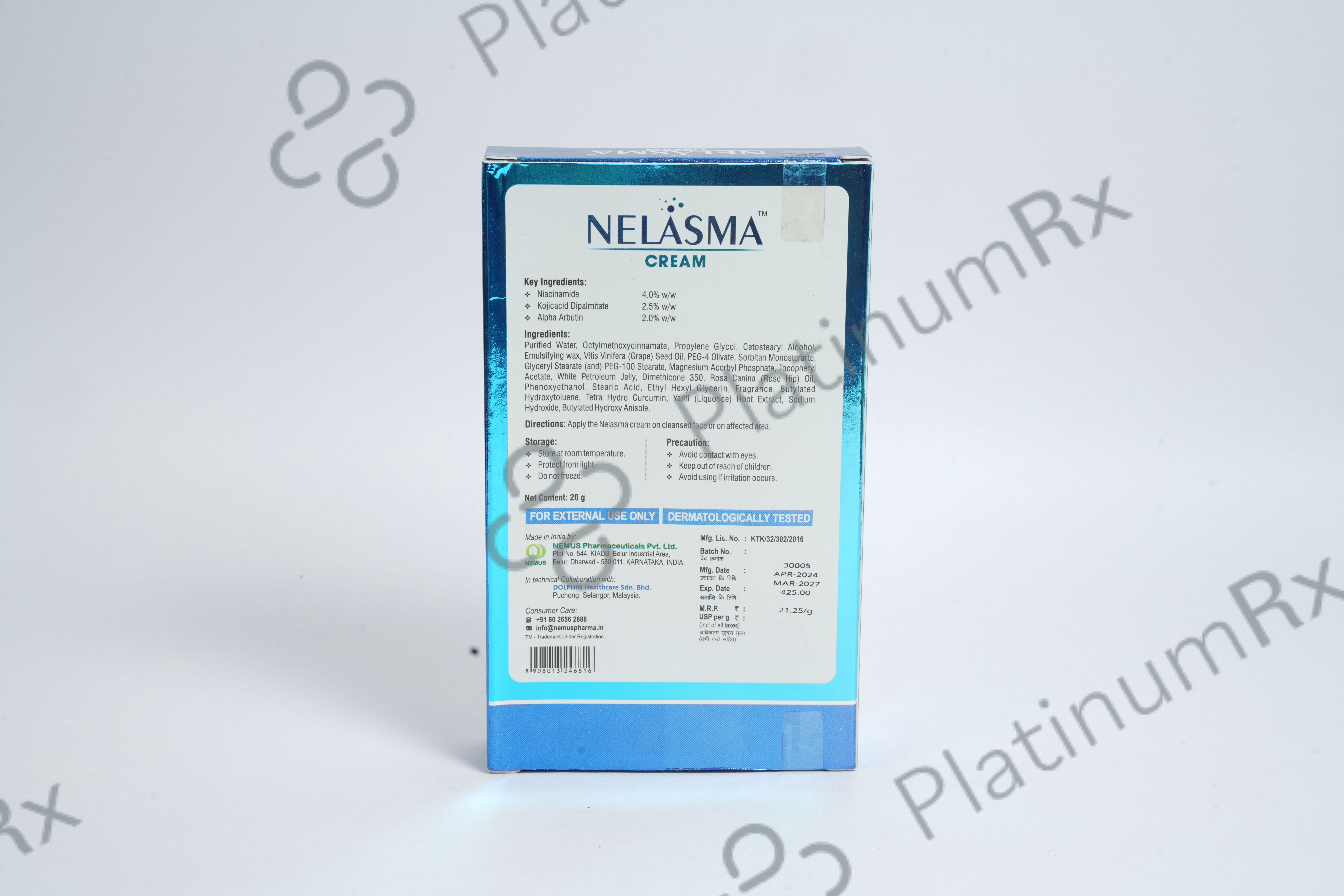 Nelasma Cream 20gm