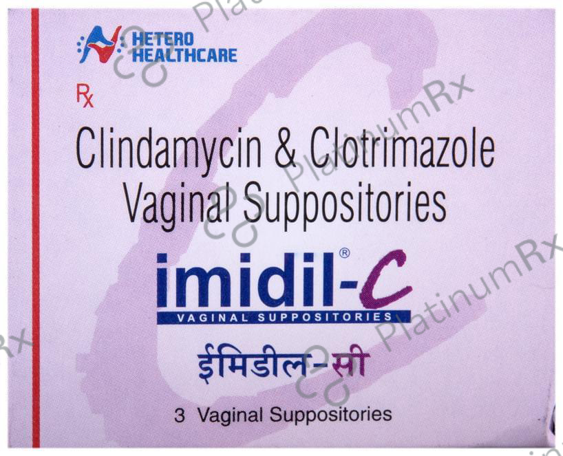 Imidil C 100/200mcg Vaginal Suppository 3s